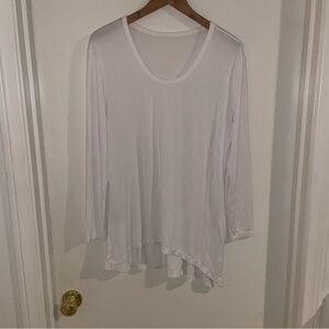 Felina Women's Modal White Long Sleeve Top